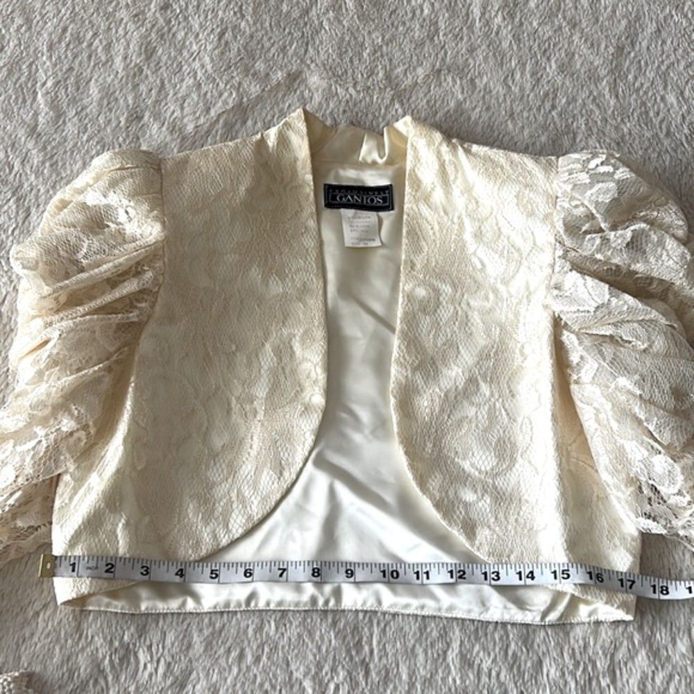 Vintage Gantos cropped lace bubble sleeve jacket - Picture 11 of 16